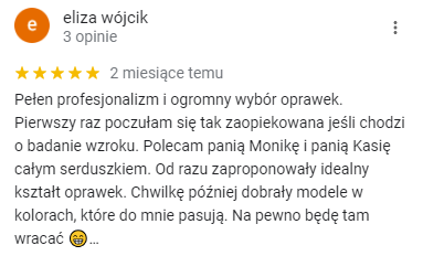 Optyk Wrocław - Tęczówka